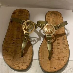 MICHAEL Michael Kors Gold Sandals